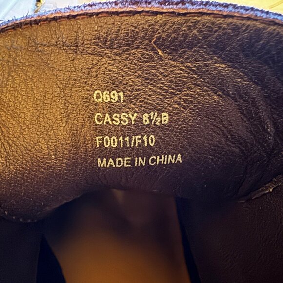 Coach Cassy Brown Suede Wedge Heel Lace Up Bootie, 8.5M, EUC - Picture 6 of 12